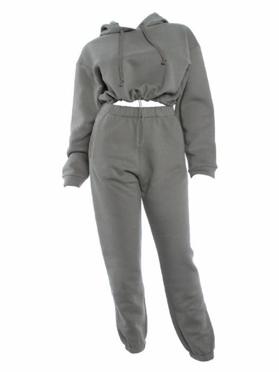 gray color jogger set