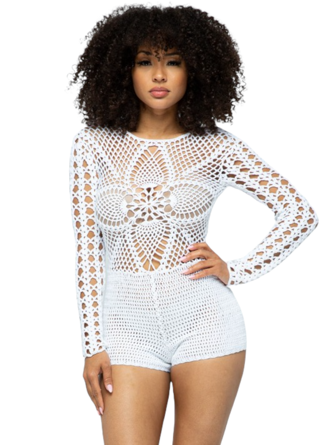 Sienna Crochet Cover Up Romper – RTR Boutique.com