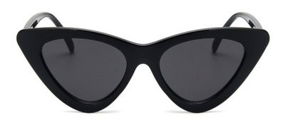 black cat eye style sunglasses